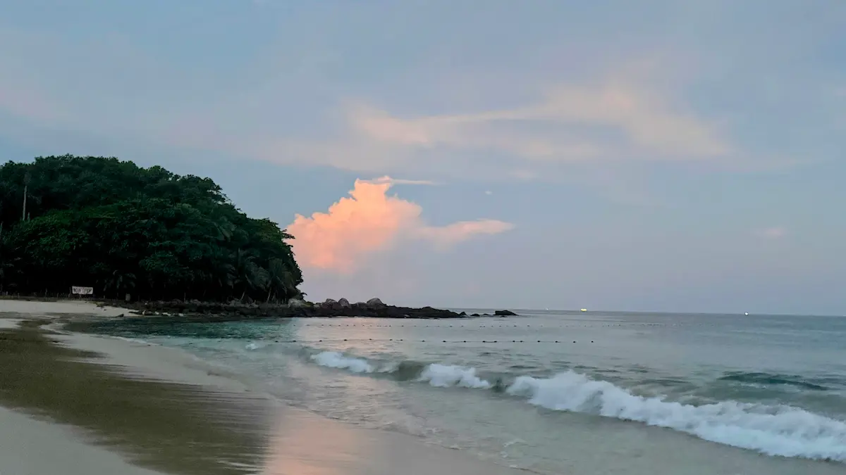 Quiet morning atmosphere at Freedom Beach near Patong Beach in Phuket